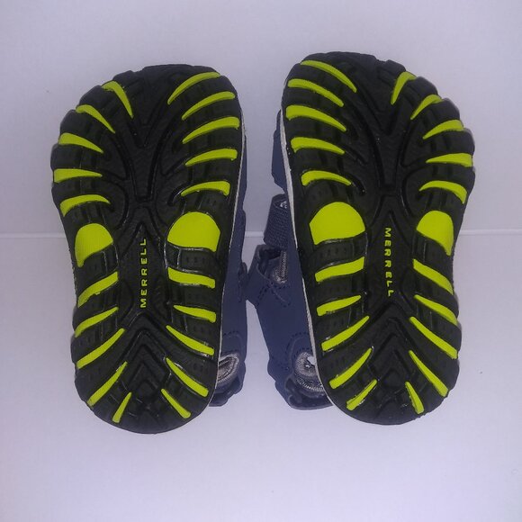 Merrell Aqua Deck Junior Hydro Sandals Toddler Kids Size 4 Dark Denim - Picture 8 of 8